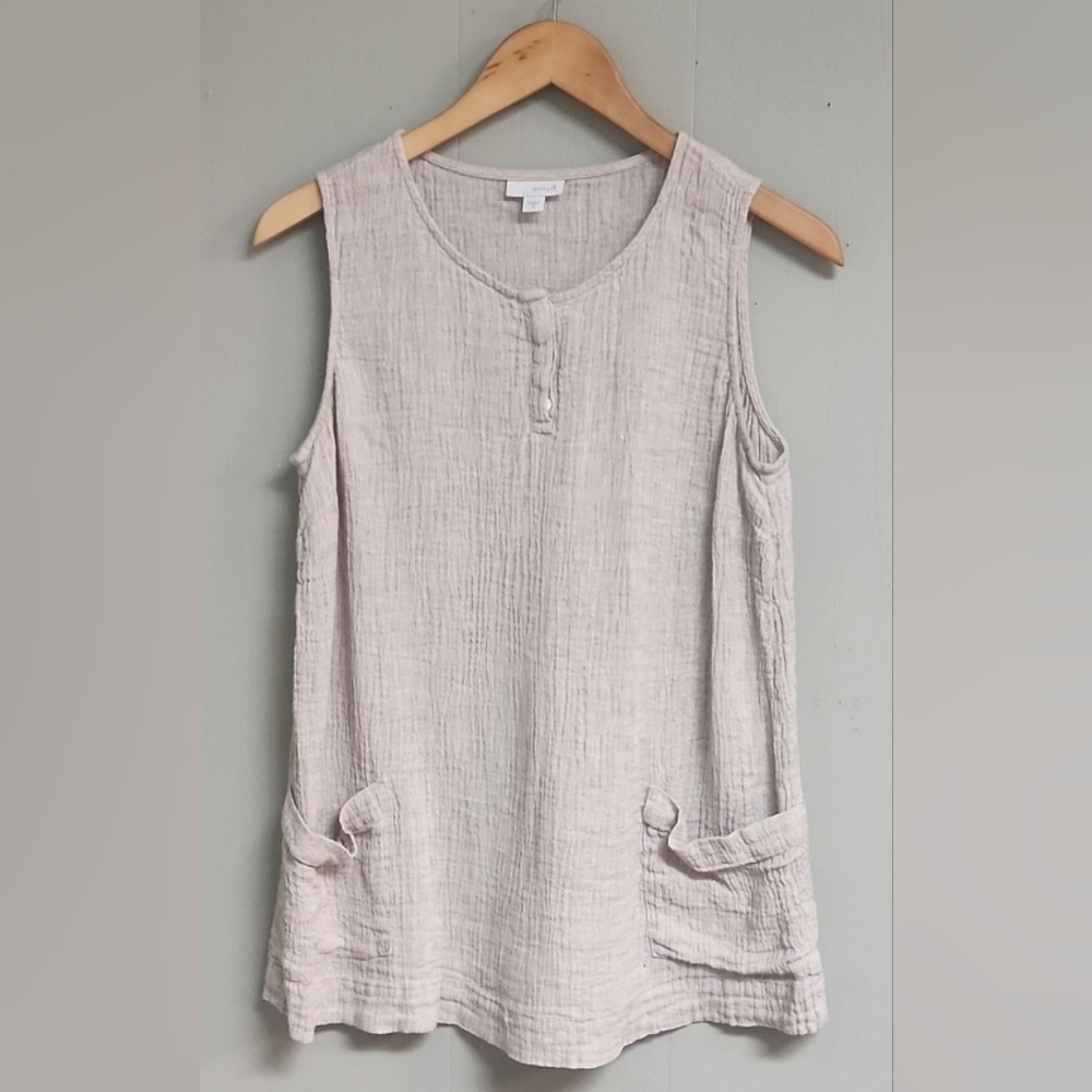 J. Jill Pure Jill 100% Linen Size M. Front Pockets.